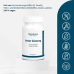 Roter Panax ginseng 20% Ginsenoside vegan Kapseln, 90 St Kapseln
