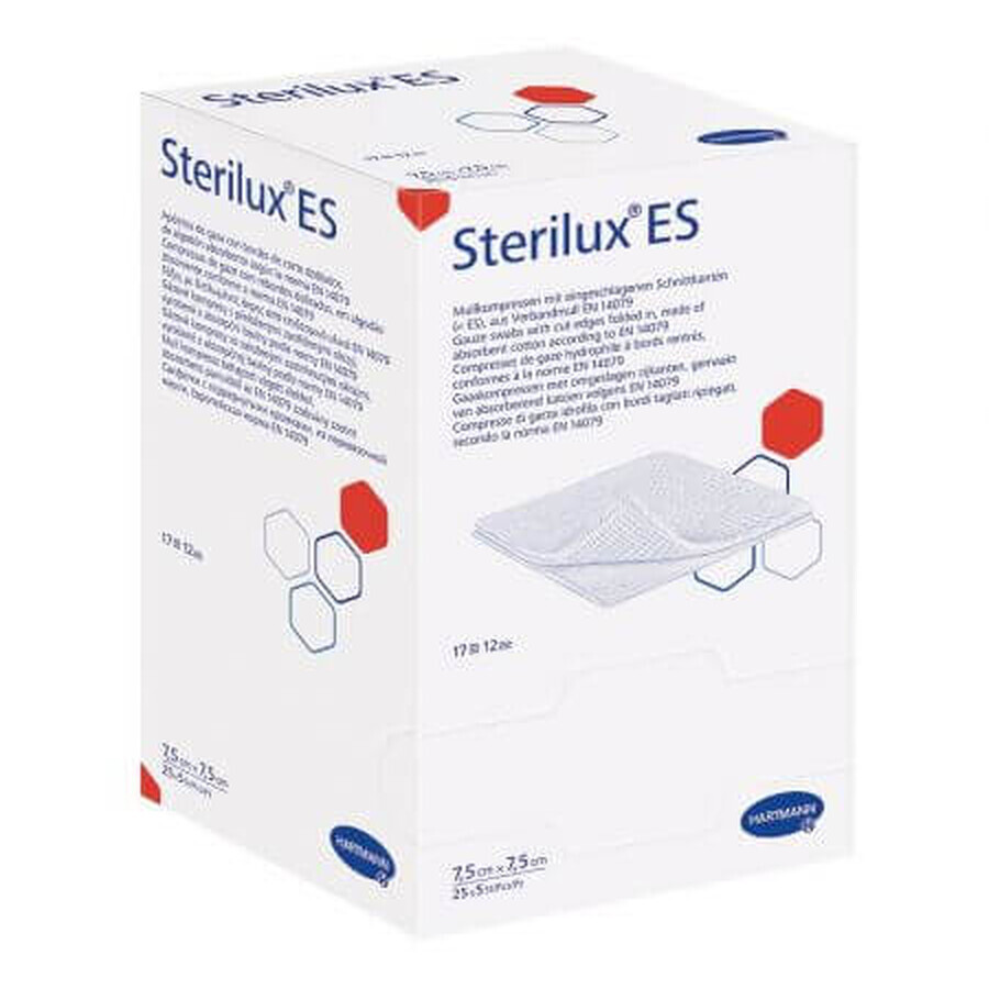 Sterilux ES sterile Mullbinden, 7,5 cm x 7,5 cm, 25 Beutel, Hartmann