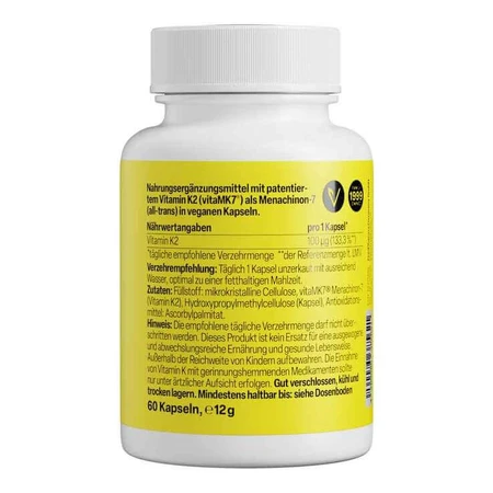 Zeinpharma Vitamina K2 100 µg, cápsulas, 60 cápsulas