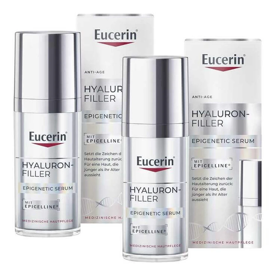 Eucerin Hyaluron-Filler Siero Epigenetico, Concentrato 2x30 ml