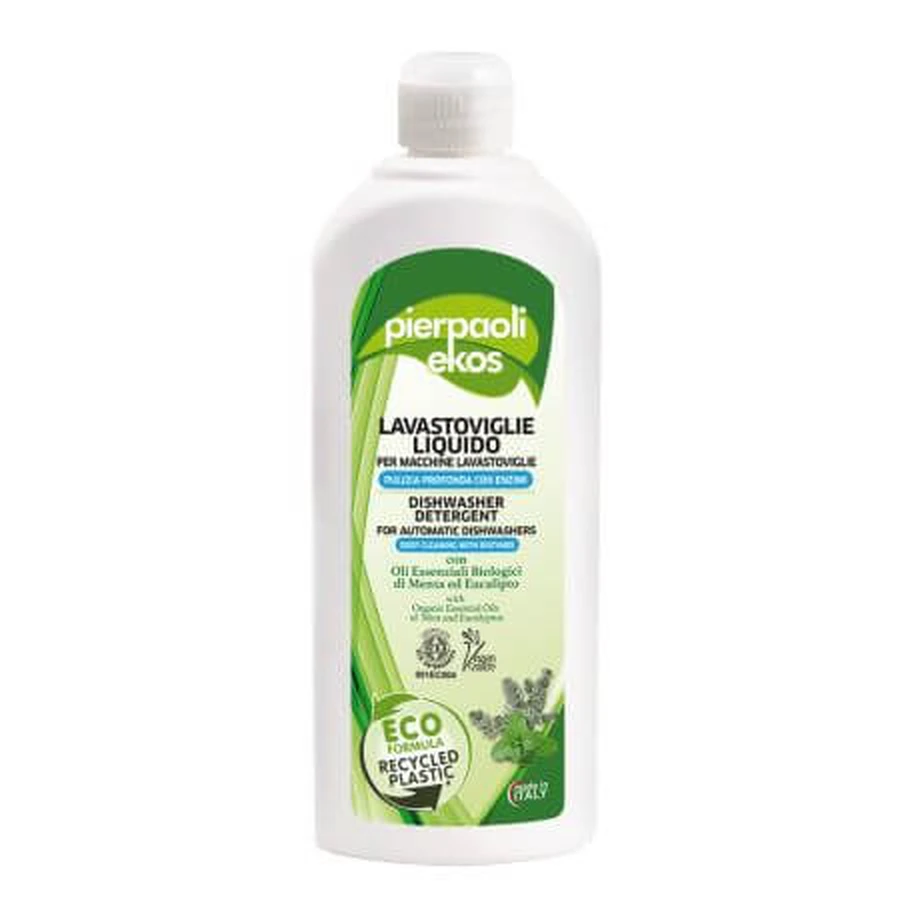 Detergent Eco pentru masina de spalat vase, Menta si eucalipt, 500 ml, Pierpaoli Ekos