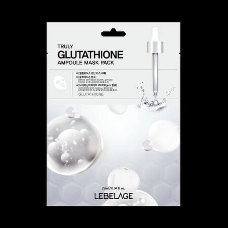 Glutathione Sheet Face Mask, 1 piece, Lebelage