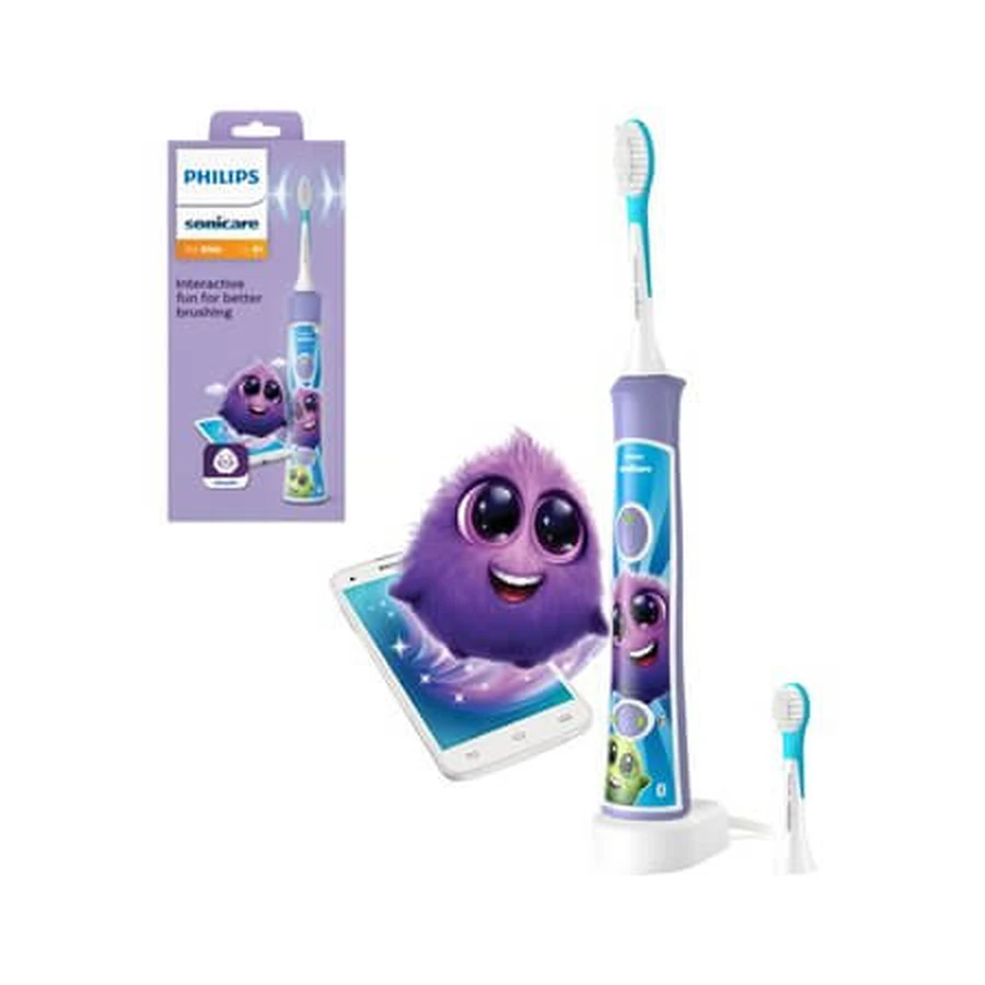 Philips Sonicare elektrische tandenborstel voor kinderen, paars, HX6322/12