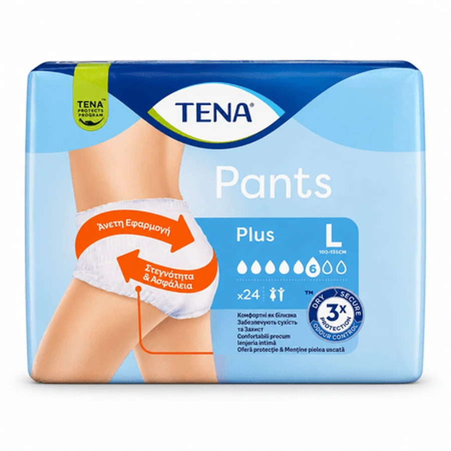 Chiloti pentru incontinenta Pants Plus, L, 24 bucati, Tena