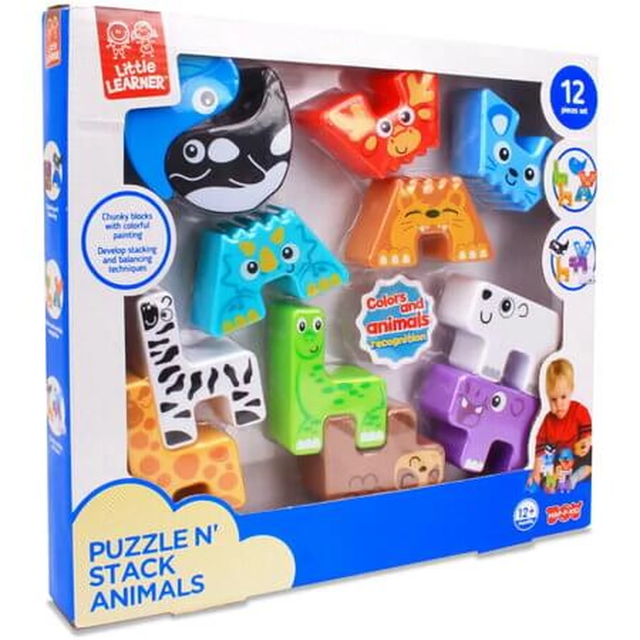 Puzzel- en zoekspel, Dierenrijk, vanaf 12 maanden, Little Learner