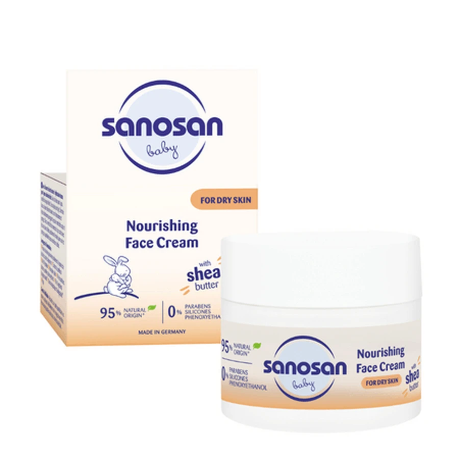 Voedende gezichtscrème, vanaf 0 maanden, 50 ml, Sanosan Baby