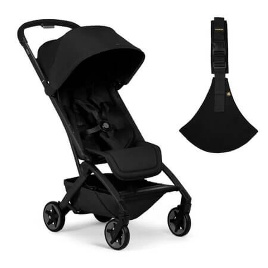 Pachet carucior pentru copii, Joolz Aer2 Space Black + Marsupiu pentru toddler, Wildride