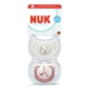 First Choice-fopspeenset, pinguïn/giraf, 0–6 maanden, set van 2, Nuk