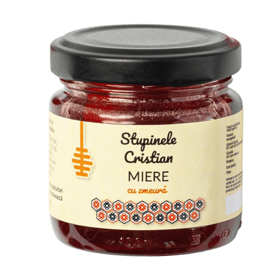 Miere cu zmeura, 120 g, Stupinele Cristian