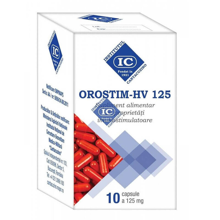 OROSTIM-HV 125, 10 Kapseln, Cantacuzino Institut