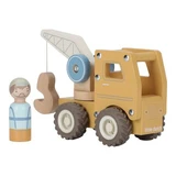 FSC-zertifiziertes Holzspielzeugauto „Kran“, ab 18 Monaten, Little Dutch