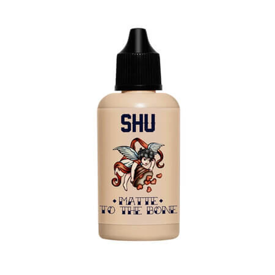 12H Matte To The Bone Foundation, 347 Natural, 30 ml, Shu
