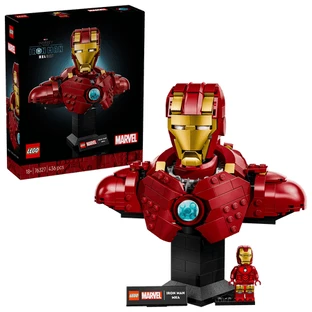 Busto de Iron Man de Superhéroes y Star Wars, a partir de 18 años, 76327, 436 piezas, Lego