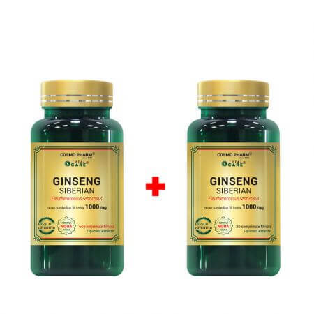 Paket Sibirischer Ginseng, 60 + 30 Tabletten, Cosmopharm