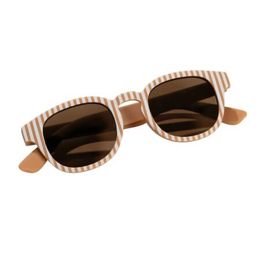Kindersonnenbrille, „Ocean Brown Stripes“, ab 2 Jahren, 1 Paar, Little Dutch