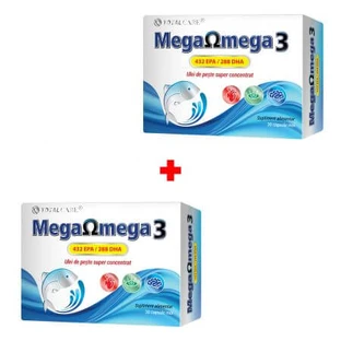 Mega Omega 3 pack, 30 + 30 cápsulas blandas, Cosmopharm