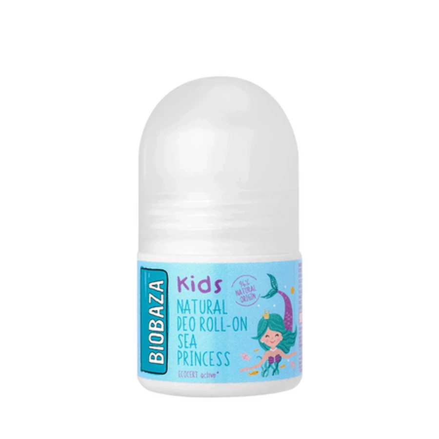 Deodorante roll-on naturale per bambini, Sea Princess, 30 ml, Biobaza Kids