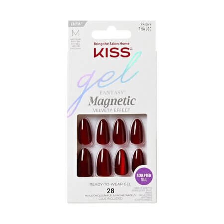 Faux ongles en gel magnétiques Fantasy, BeatBelles, 28 pièces, Kiss