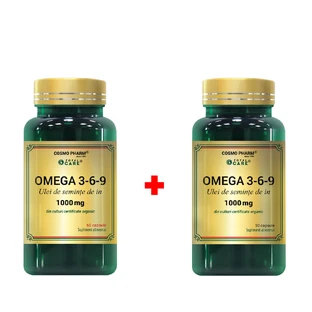 Omega 3-6-9 Package, 1000 mg, 60 + 30 capsules, Cosmopharm