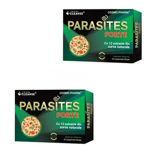 Parasites Total Cleanse pack, 30 + 30 film-coated tablets, Cosmopharm