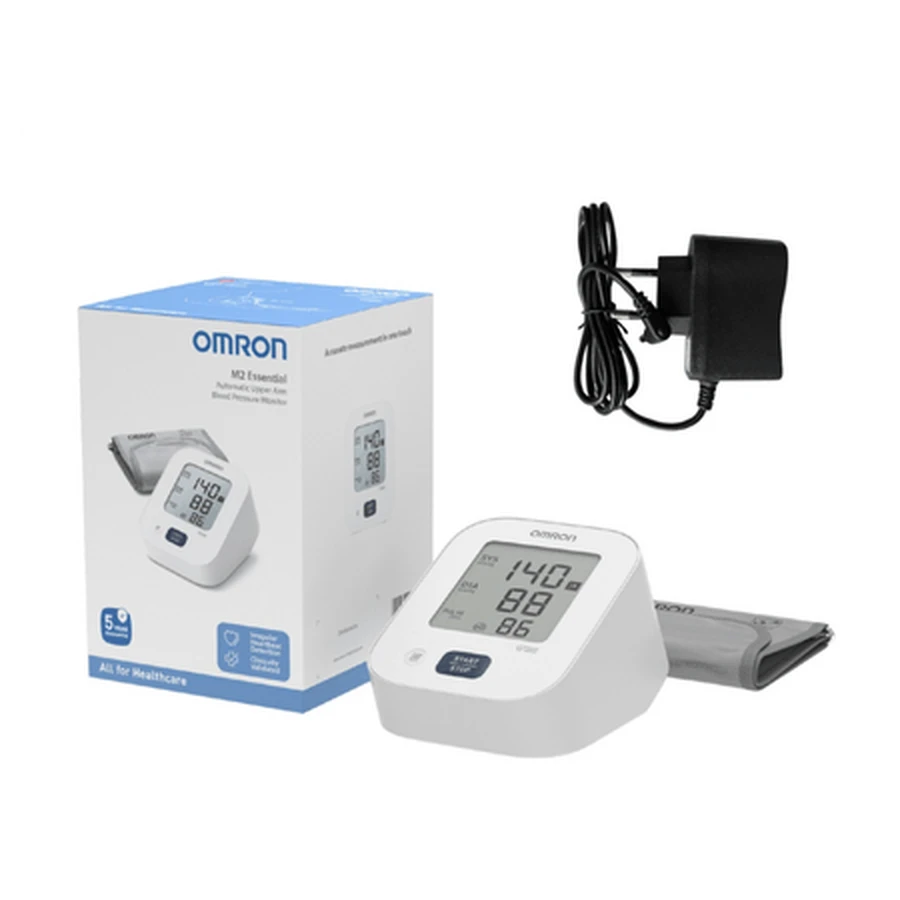 M2 Essential Automatic Upper Arm Blood Pressure Monitor + Adapter, 1 piece, Omron