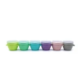 6er-Set Snap&Go-Silikonbehälter, 6 x 59 ml, Melii