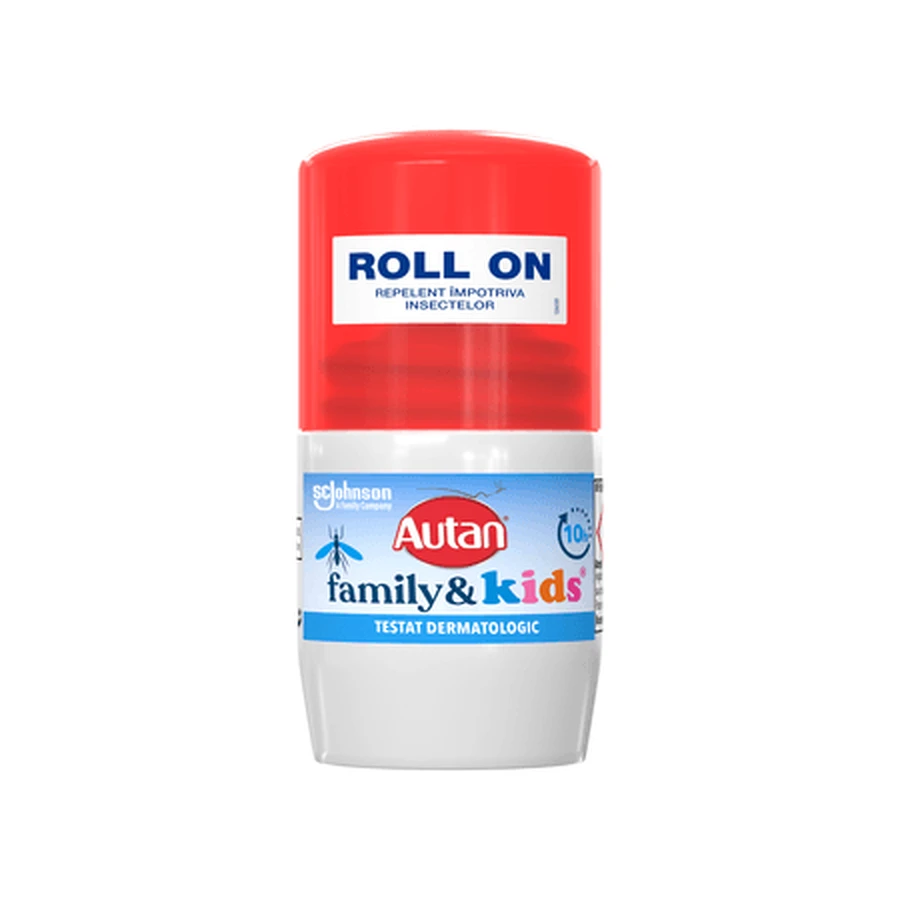 Insektenschutz-Roll-on-Lotion für Familie und Kinder, 50 ml, Autan