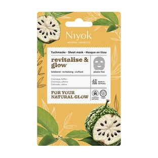 Masque visage en tissu « Revitalise & Glow », 10 ml, Niyok