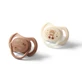 Sucettes symétriques en silicone Night & Day, 0 à 6 mois, lot de 2, Babyono