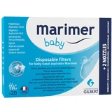 Filtros para el aspirador nasal, 20 filtros + 2 aplicadores nasales, Marimer Baby