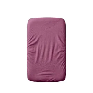 Lenzuolo con angoli 2 in 1 in cotone a doppio strato con elastico e fodera impermeabile, 50x90 cm, viola, Twindeco