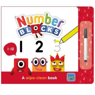 Cahier d'exercices « Écrire et effacer », chiffres de 1 à 10, à partir de 3 ans, NumberBlocks