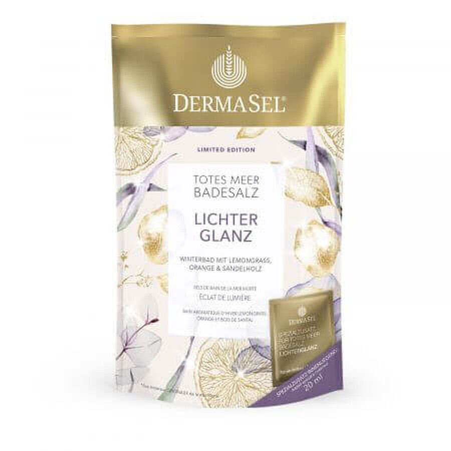 Sare de baie cu santal, lamaita si portocale, 400 g, DermaSel