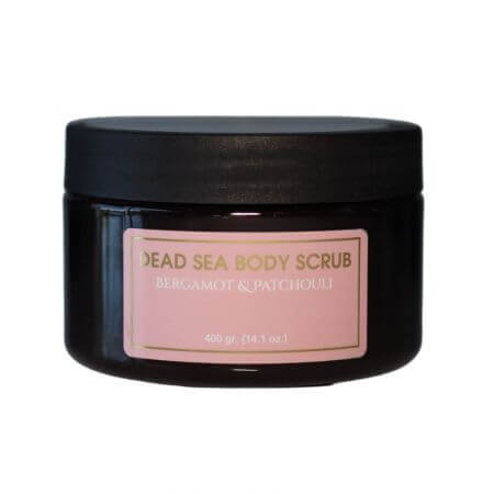 Scrub pentru corp cu sare de la Marea Moarta si ulei de Bergamota&Patchouli, 400 g, Dead Sea Pearls