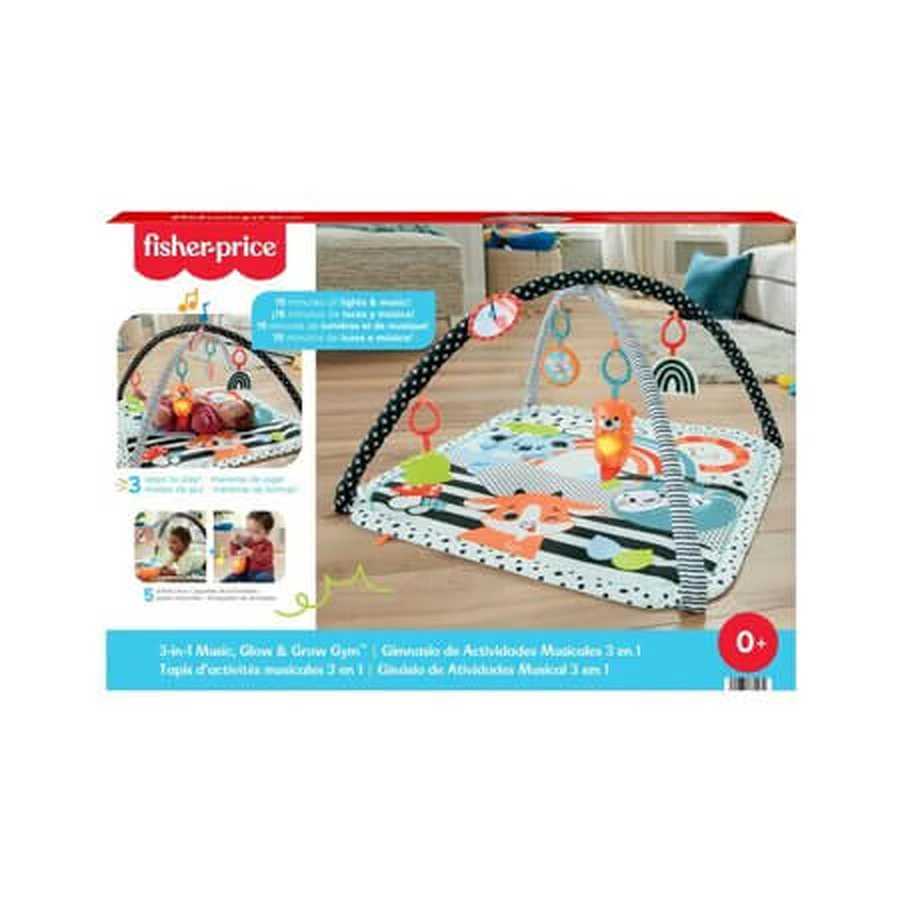 Salteluta de activitati muzicala 3 in 1, 0 luni+, Fisher Price