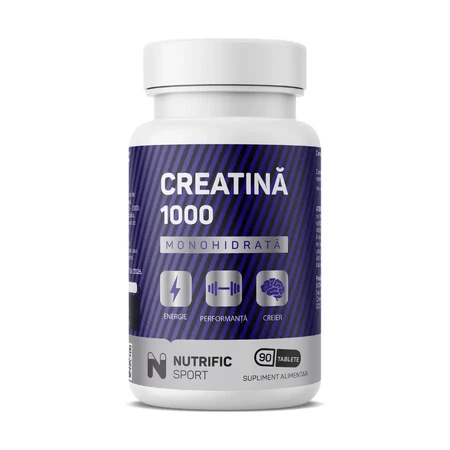 Creatina monohidrato 1000, 90 comprimidos, Nutrific