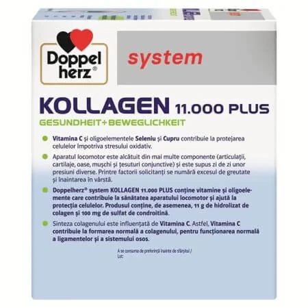 Doppelherz System Collagen 11.000 Plus Vorteilspackung, 2 x 36 Kapseln