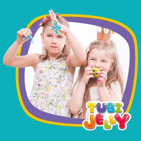 SET DE TUBOS DE GEL (gel para modelar) con 6 colores y un pequeño acuario – DINOSAURIOS