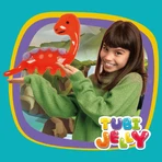 SET DE TUBOS DE GEL (gel para modelar) con 6 colores y un pequeño acuario – DINOSAURIOS
