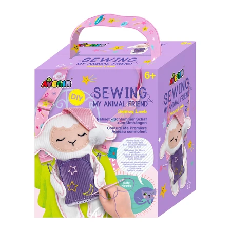 Kit de couture « Mon ami l'animal » - Petit agneau endormi