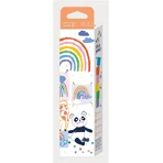 Set de 6 creioane cerate in forma de cub, Haku Yoka - culori curcubeu