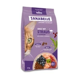 SANABELLE Adult, Strauß und Heidelbeeren, Trockenfutter für Katzen, 400 g