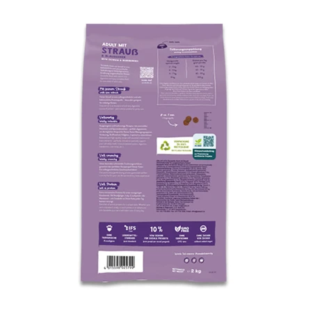 SANABELLE Adult, Strauß und Heidelbeeren, Trockenfutter für Katzen, 400 g