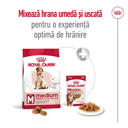 ROYAL CANIN Medium Adult 7+, hrană uscată câini senior, 4kg