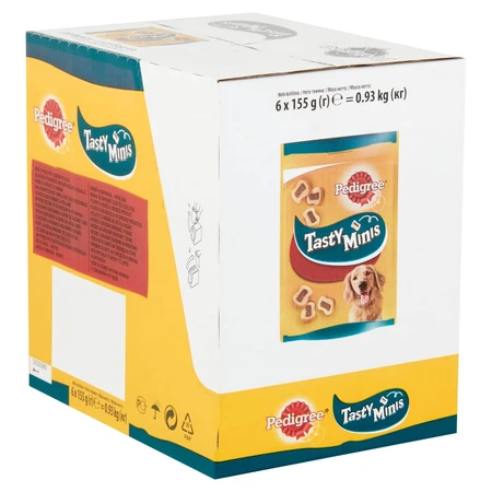 PEDIGREE Tasty Bites, friandises pour chiens, tranches de fromage, 155 g