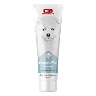 BIO PETACTIVE Diamond White, Dog Shampoo, White Coat, Coconut, Bottle, 250 ml