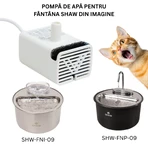 SHAW Shaw Pompa per fontana intelligente in acciaio inossidabile, pompa per fontana per gatti, 1 pz.