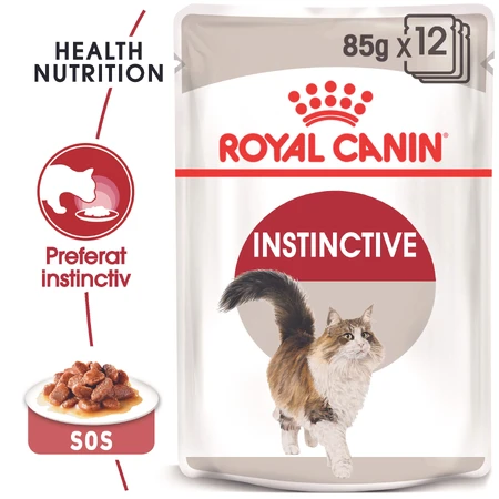 ROYAL CANIN Instinctive Adult, wet cat food (in sauce), case, 85 g x 12 pieces
