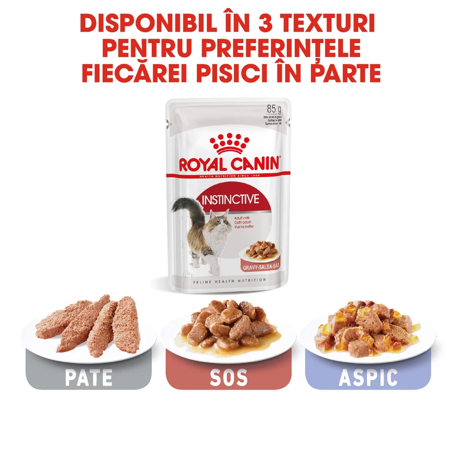 ROYAL CANIN Instinctive Adult, wet cat food (in sauce), case, 85 g x 12 pieces