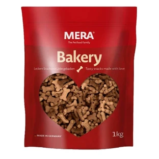 Biscuits en forme d'os MERA Bakery, XS–XL, agneau et riz, friandises pour chiens, 1 kg
